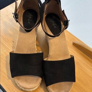 Women's Black Espadrille Sandals